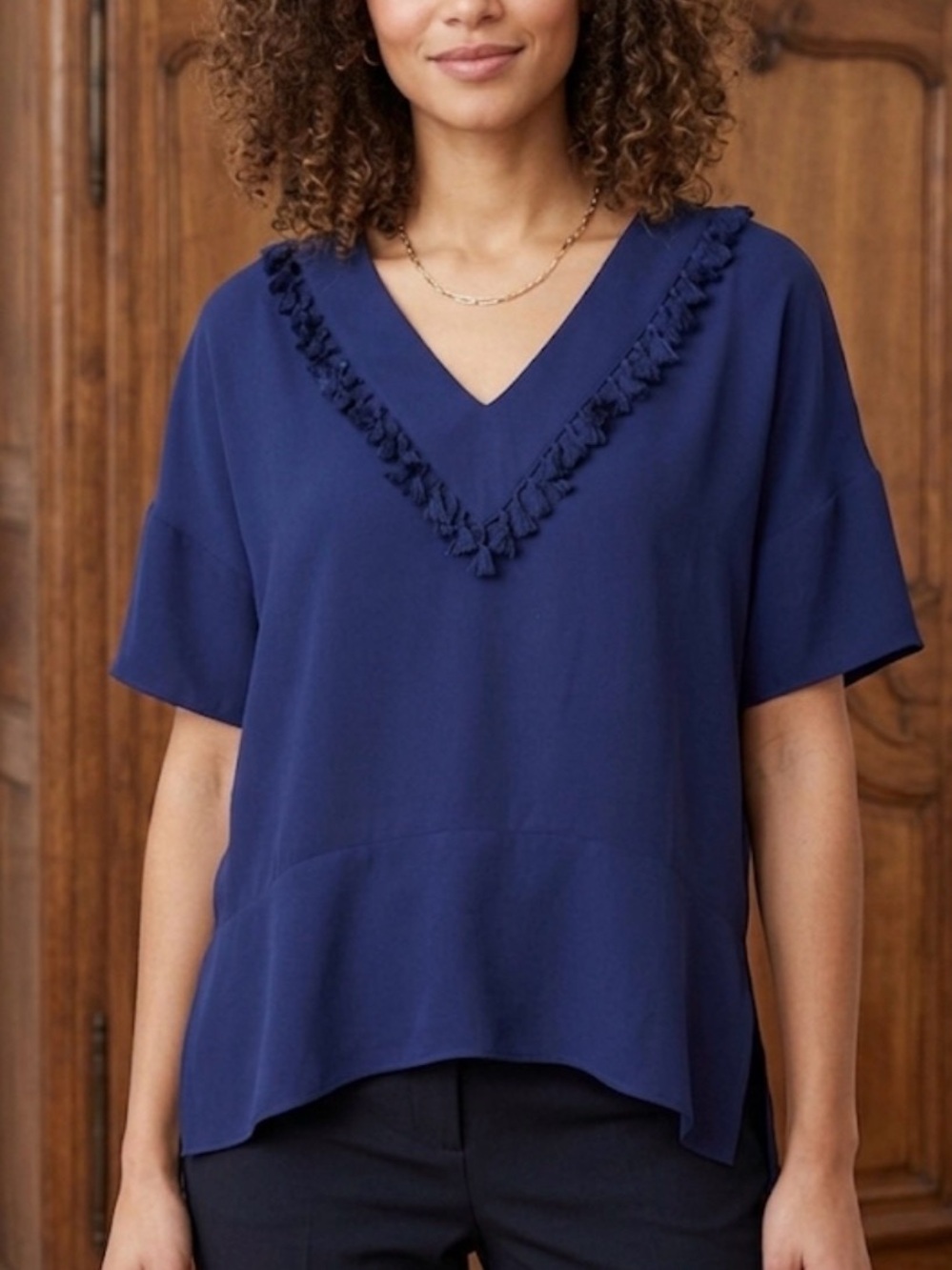 Crosby by Mollie Burch Navy Top